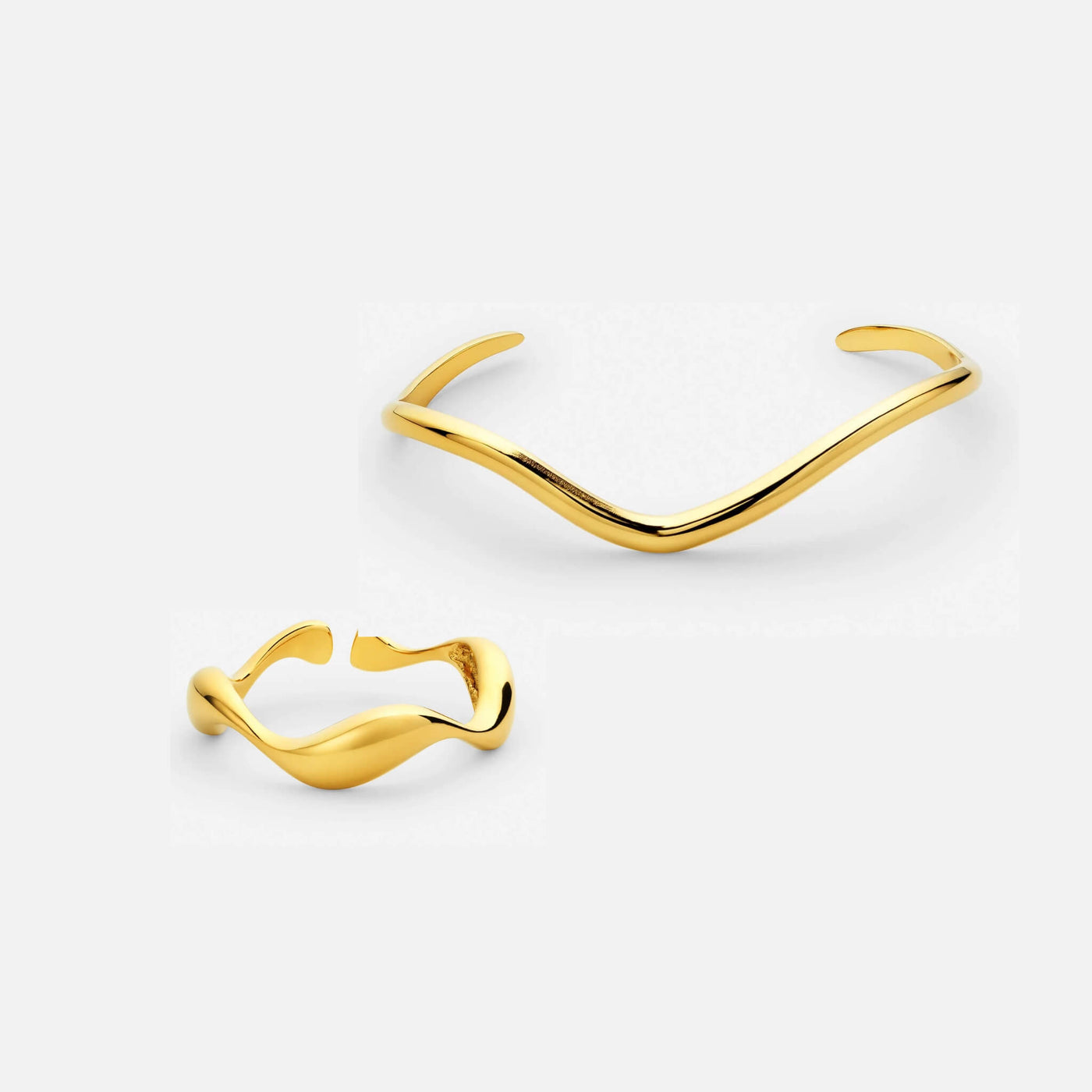 Oceane Ring & Oceane Bangle Bracelet