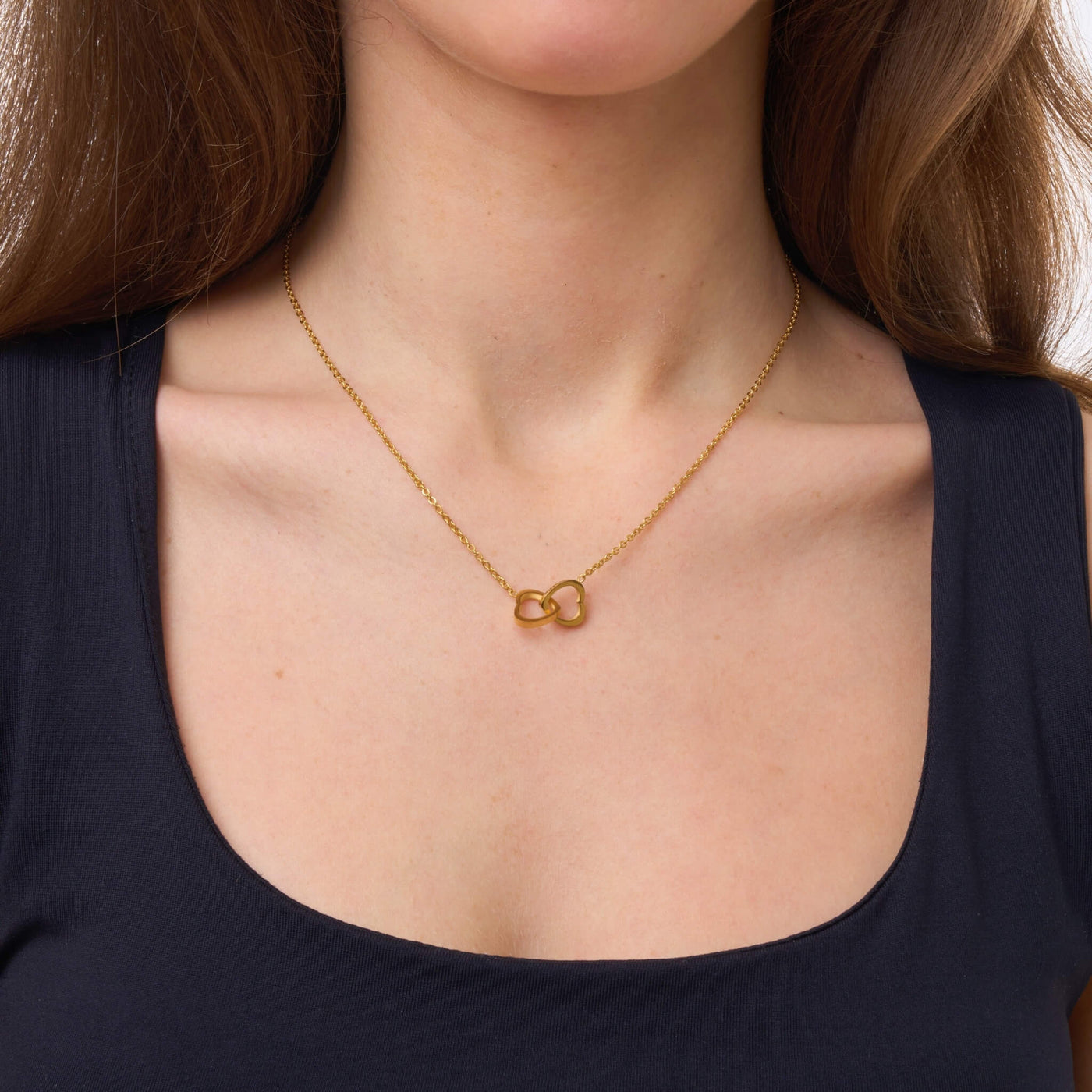 Personalised Double Hearts Necklace