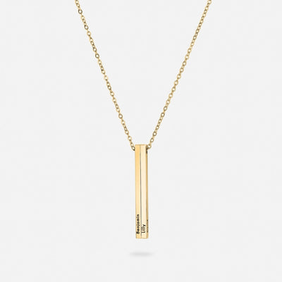 Personalised Vertical Name Necklace