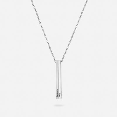 Personalised Vertical Name Necklace