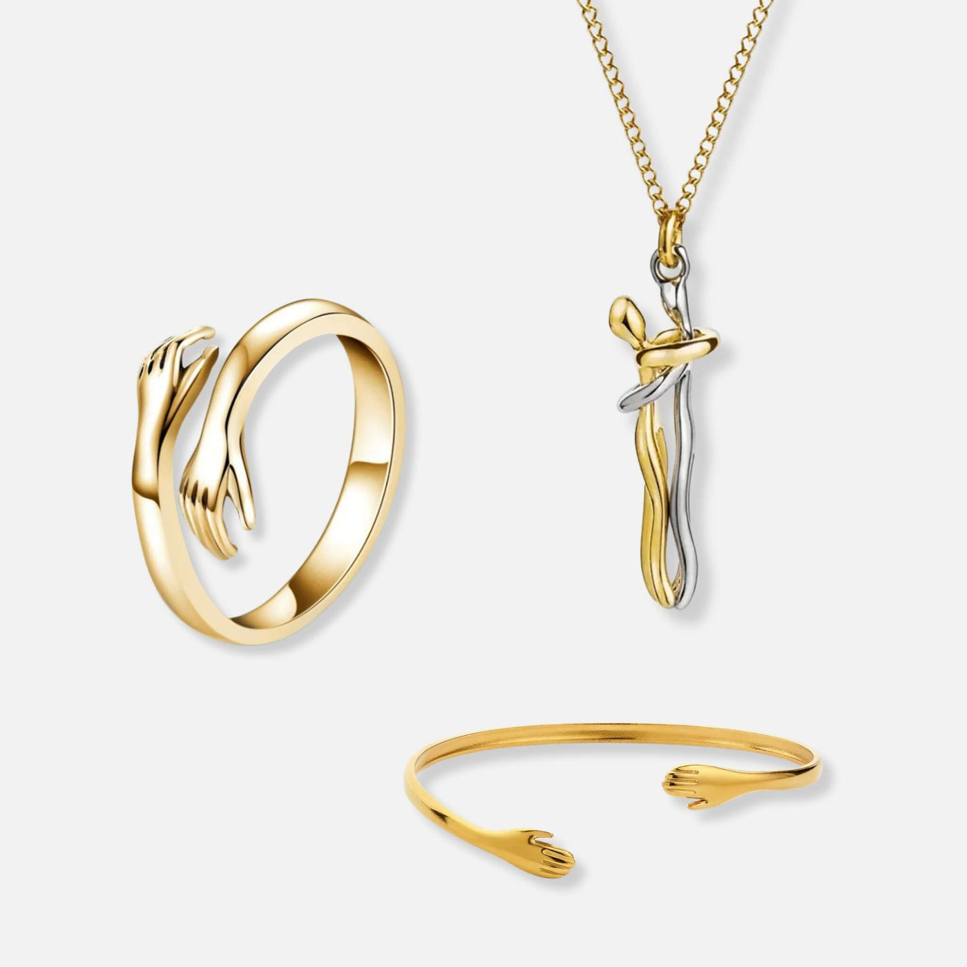 Hug Ring, Hug Necklace & Hug Bracelet