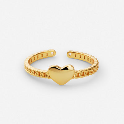 Heart Link Ring