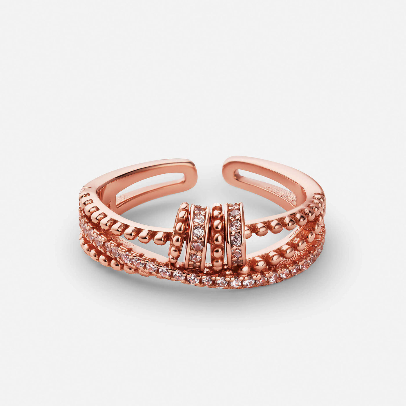 Rose Gold Forever Knot Ring