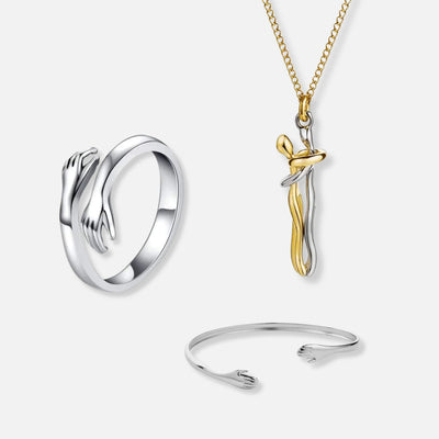 Hug Ring, Hug Necklace & Hug Bracelet