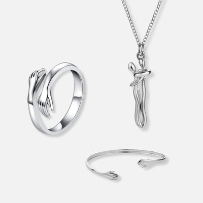 Hug Ring, Hug Necklace & Hug Bracelet
